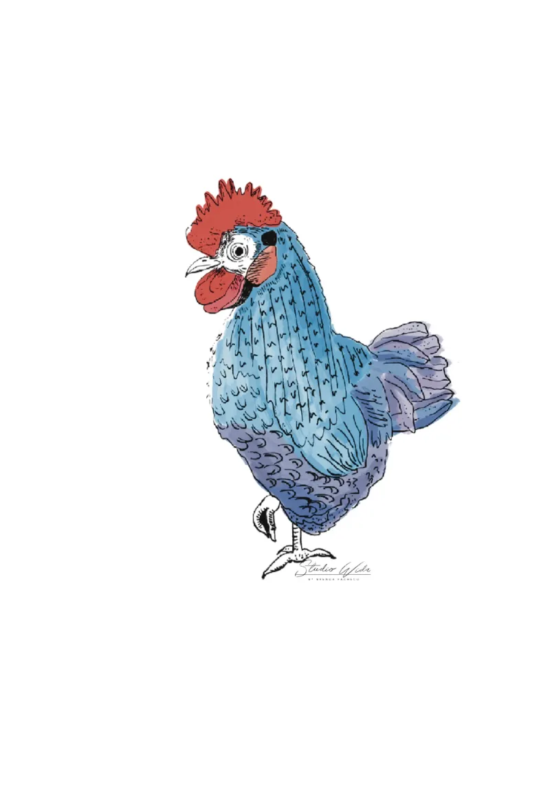 Cool Rooster hahnemühle by Studio Wida