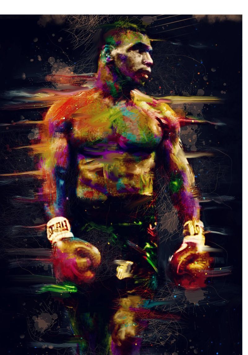 Iconic Boxing legend Mike Tyson poster by Hantamrata