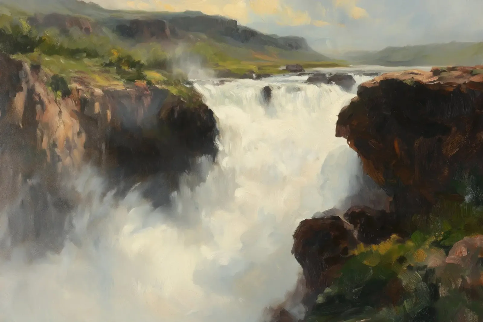 Cascata poster con telaio in alluminio da Art Center