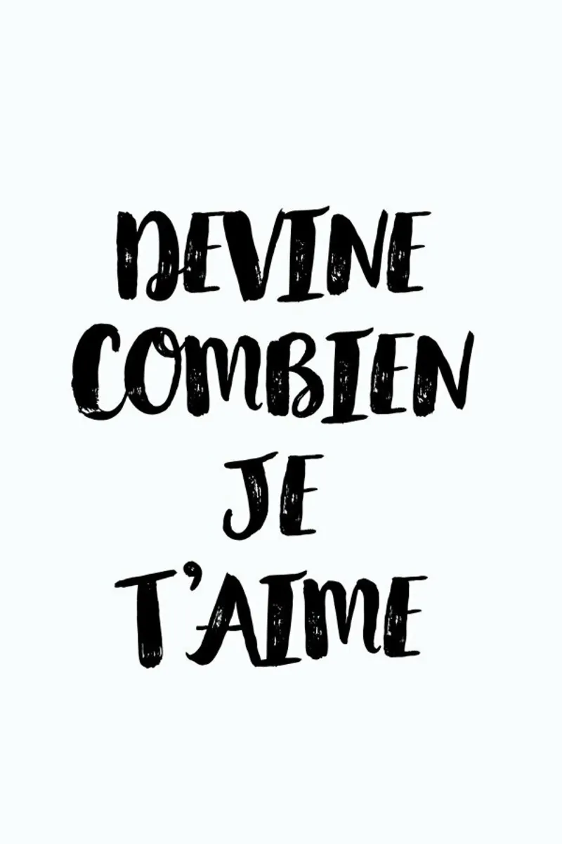 Devine combien je t'aime pellicola backlit da typed