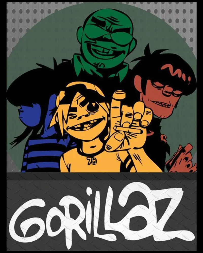 Famoso gruppo rock pellicola backlit da Piere art Shops
