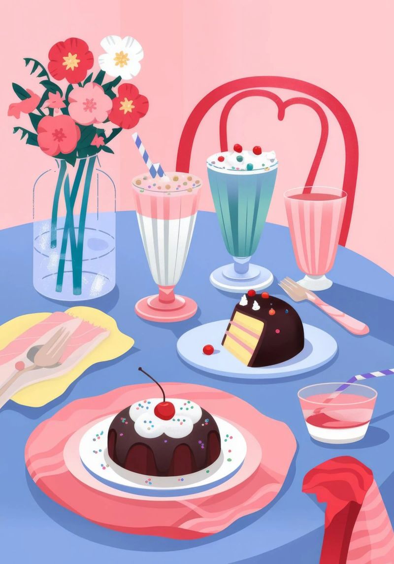 Sweet Dessert Delight poster by Lumina Vision