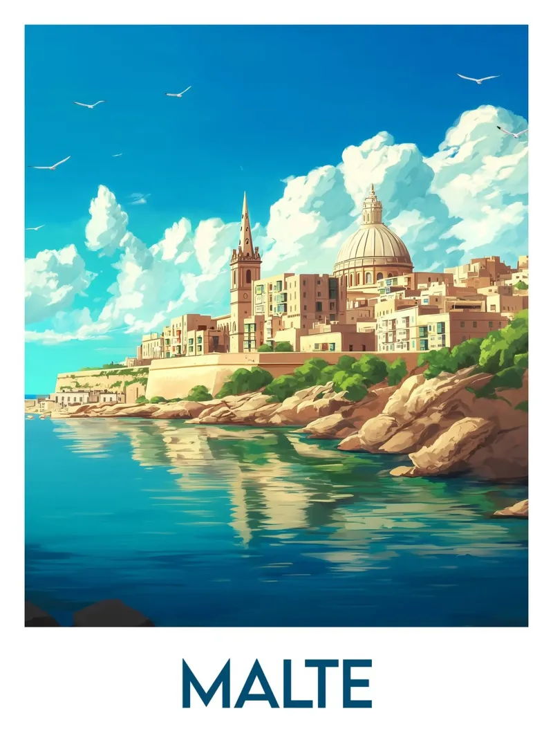 Affiche Malte plexiglass da Frame the World