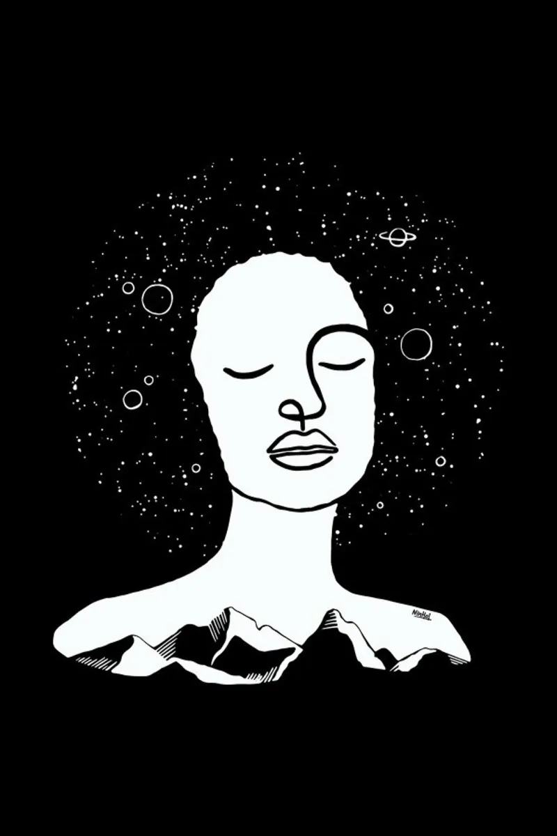 Black Space canvas by Ninhol