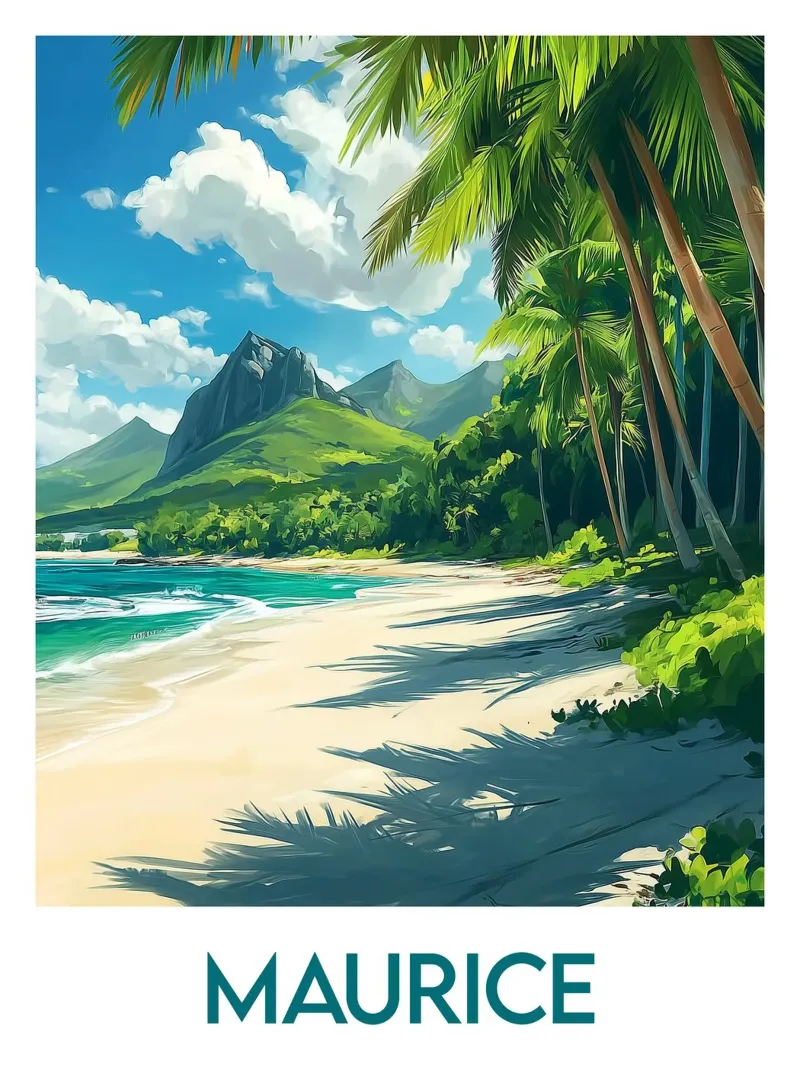 Affiche Maurice alluminio dibond da Frame the World