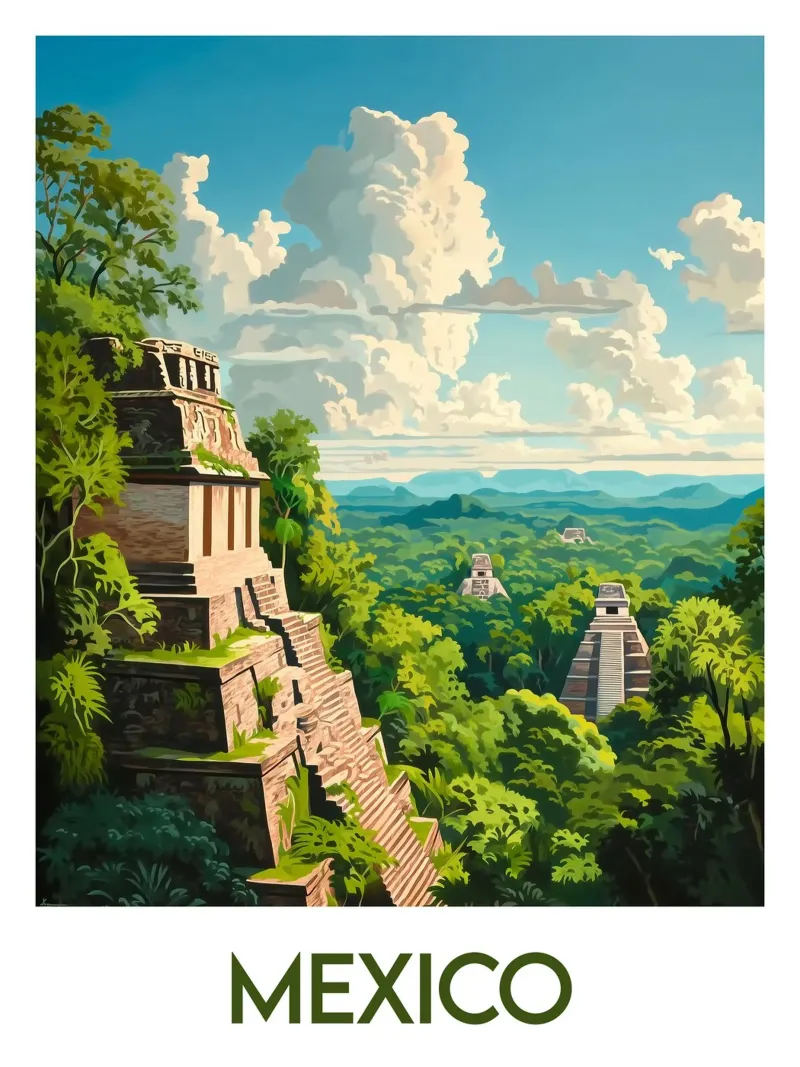 Poster Messico carta hahnemühle da Frame the World