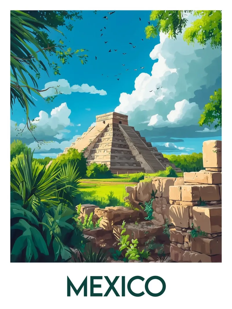 Poster Messico carta hahnemühle da Frame the World