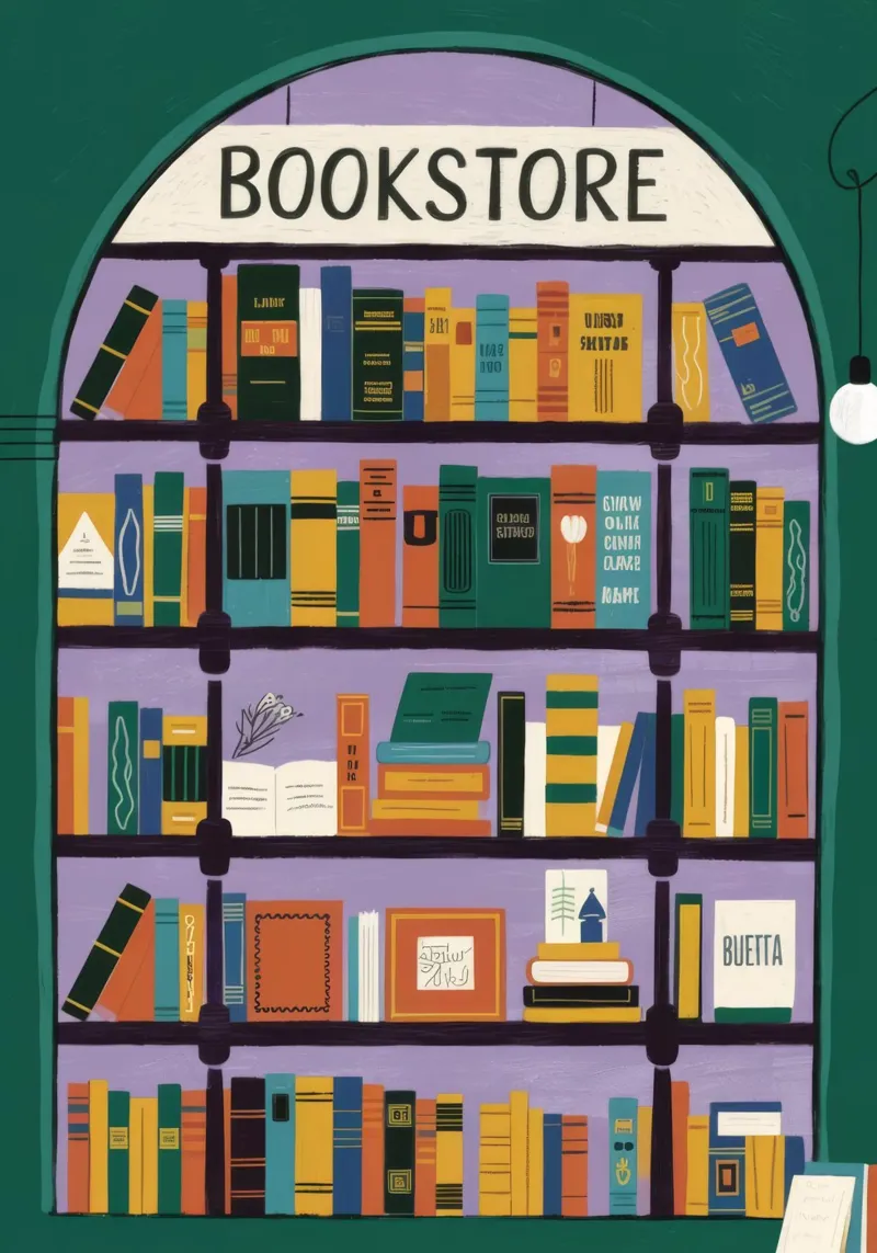 Il paese delle meraviglie in libreria alluminio dibond da Lumina Vision