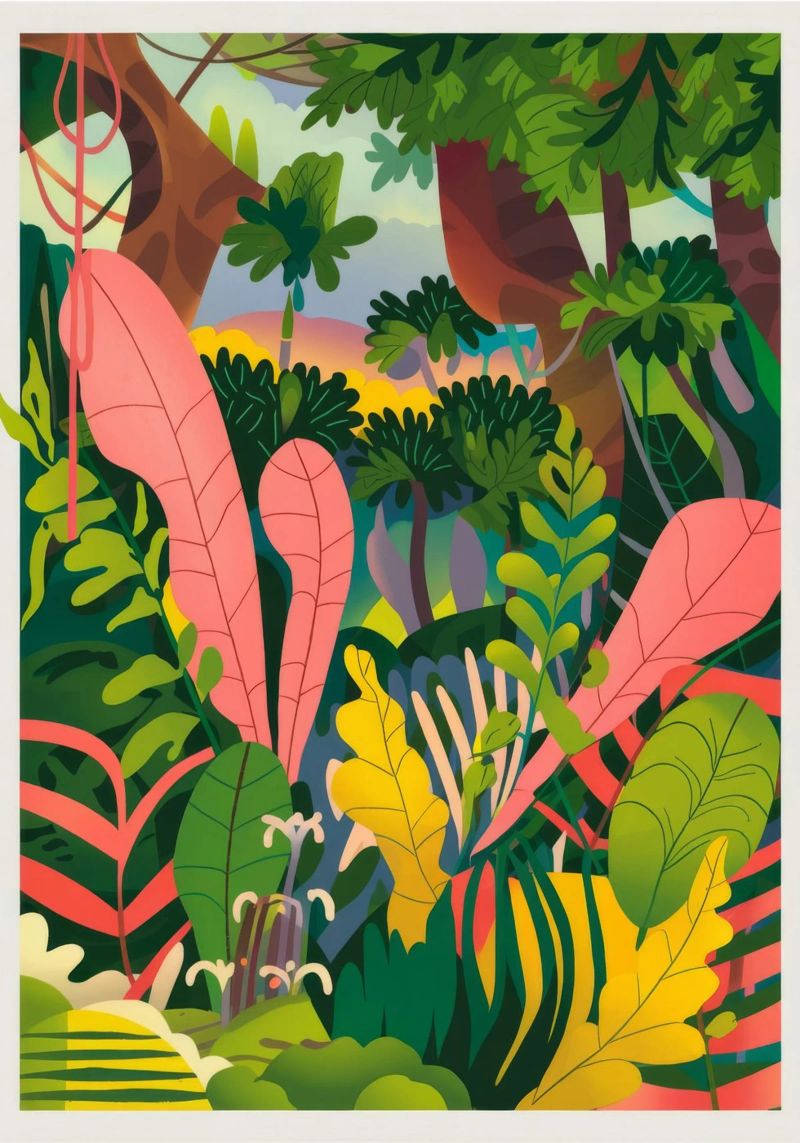 Lush Tropical Paradise poster by Lumina Vision