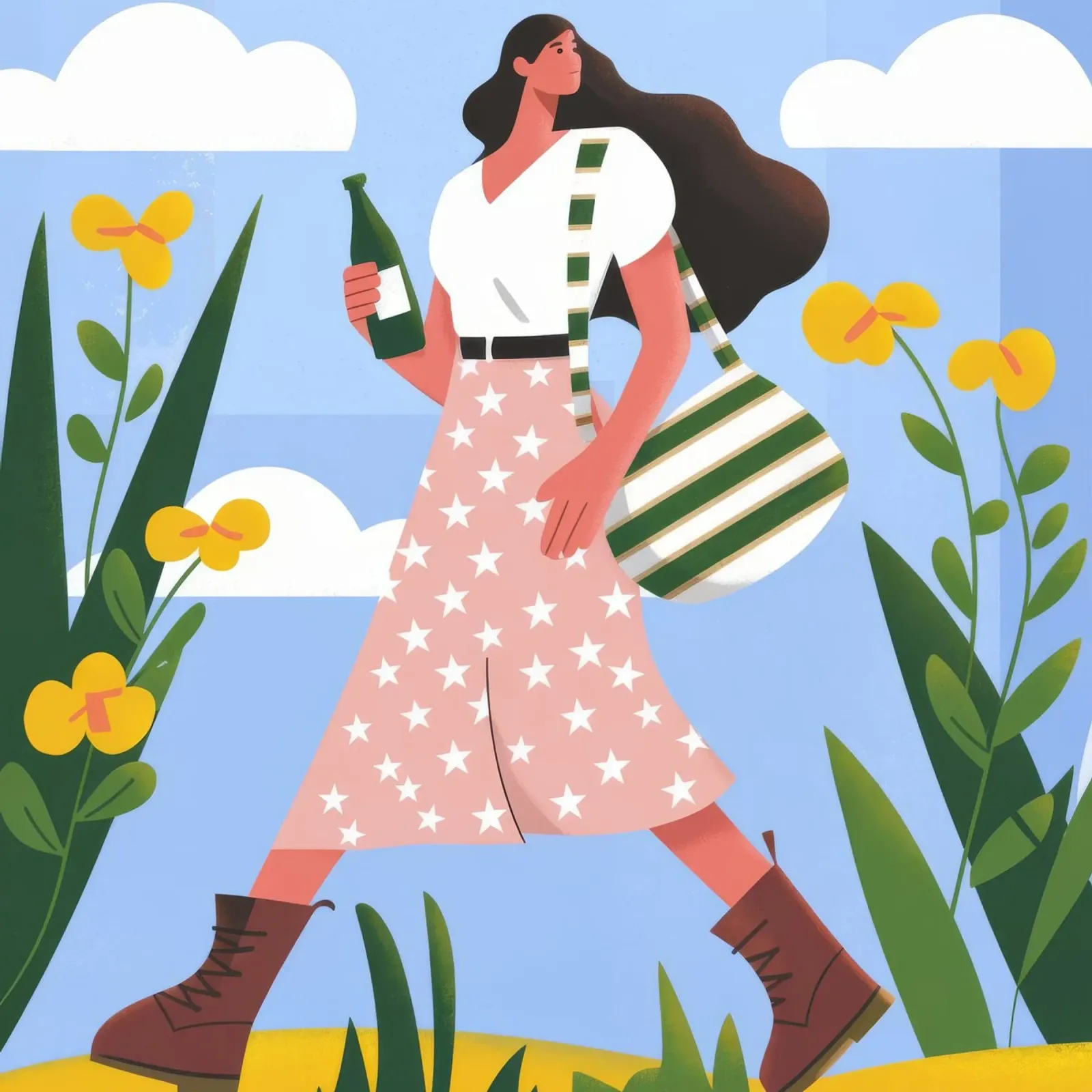 Joyful Spring Stroll forex plate by Lumina Vision