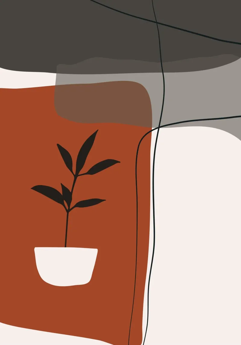 Minimalistic simple potted pellicola backlit da edsonramosart