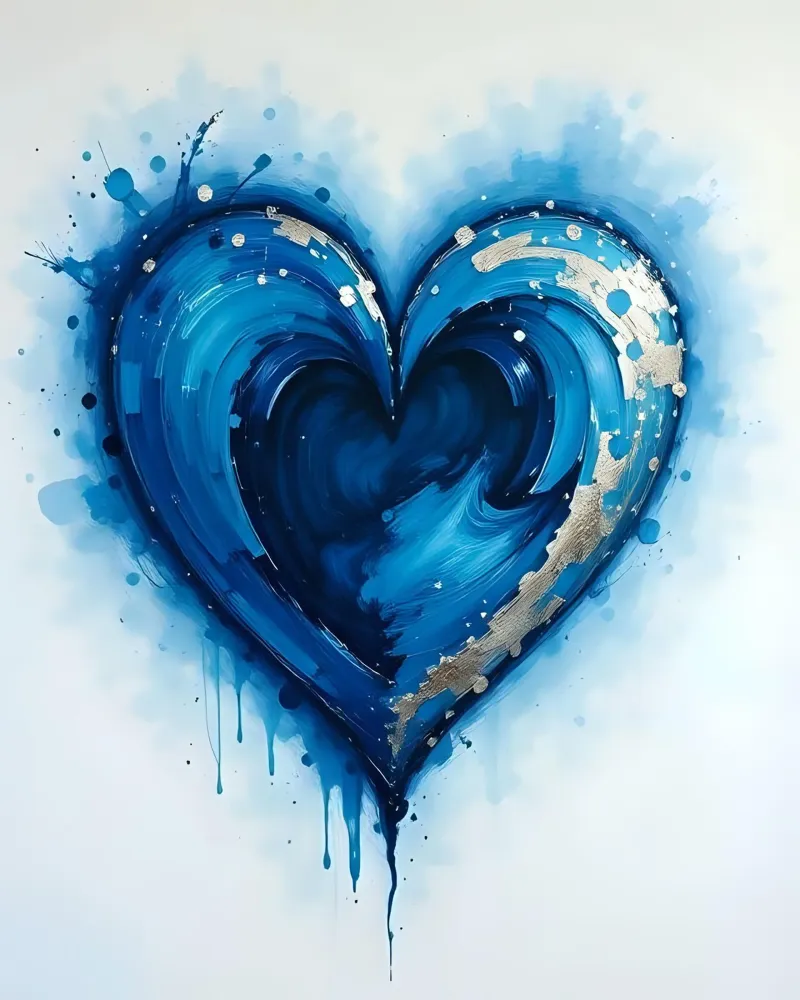 cuore_blu_argento_3 pellicola backlit da Pink- und LoveArt by LK