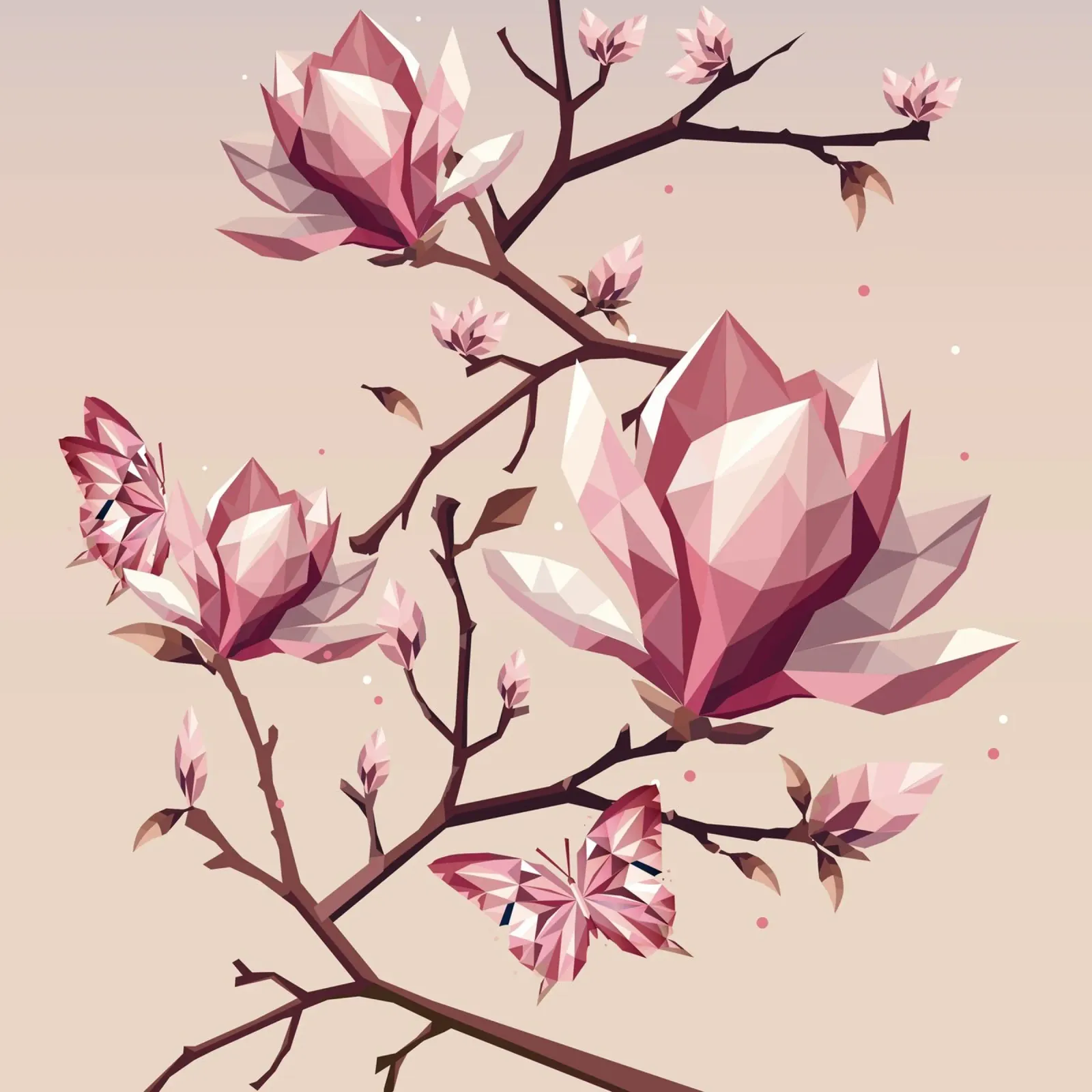 Magnolie e farfalle - Una bellezza delicata pellicola backlit da namosh