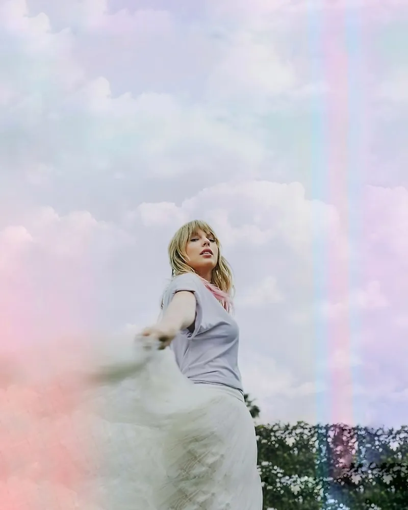 Taylor Swift on rainbow frame poster da avissta