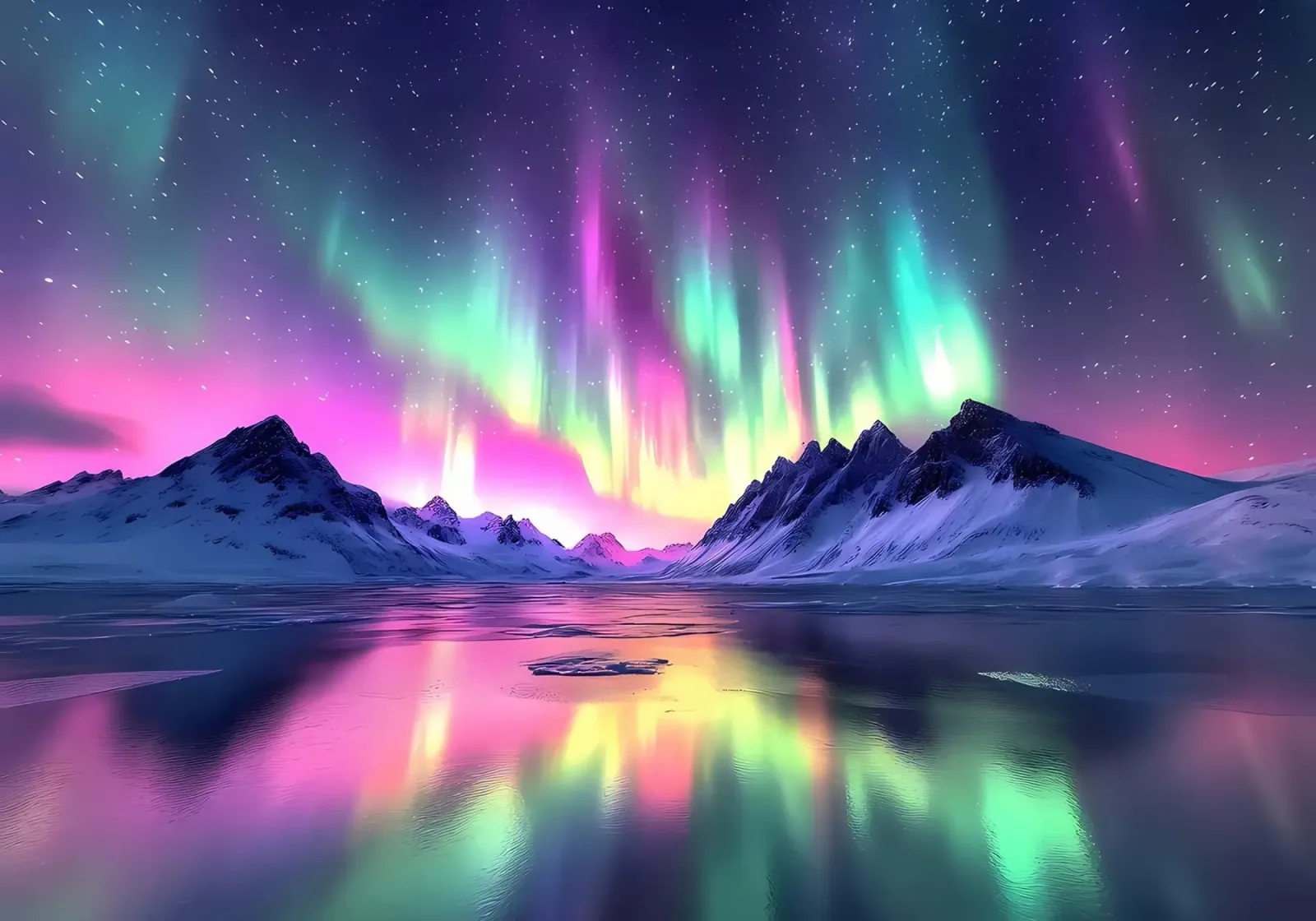 Paesaggio dell'Aurora Boreale pellicola backlit da Matthew Katz