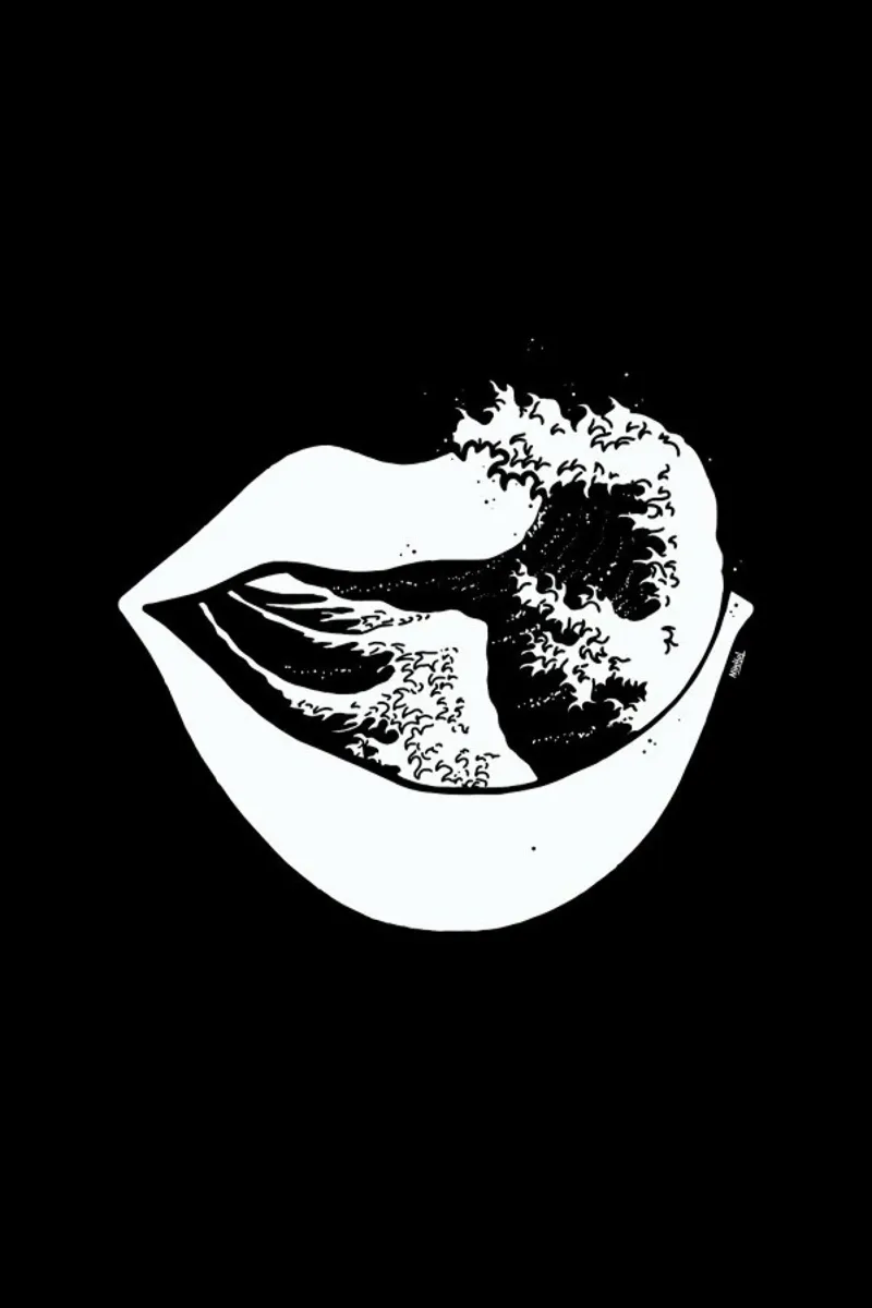 The Big Wave of Mouth canvas by Ninhol