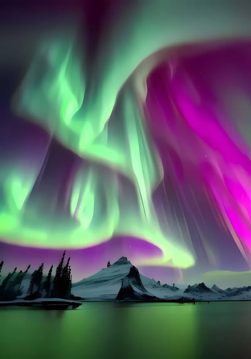 L'Aurora Boreale colorata plexiglass da Matthew Katz