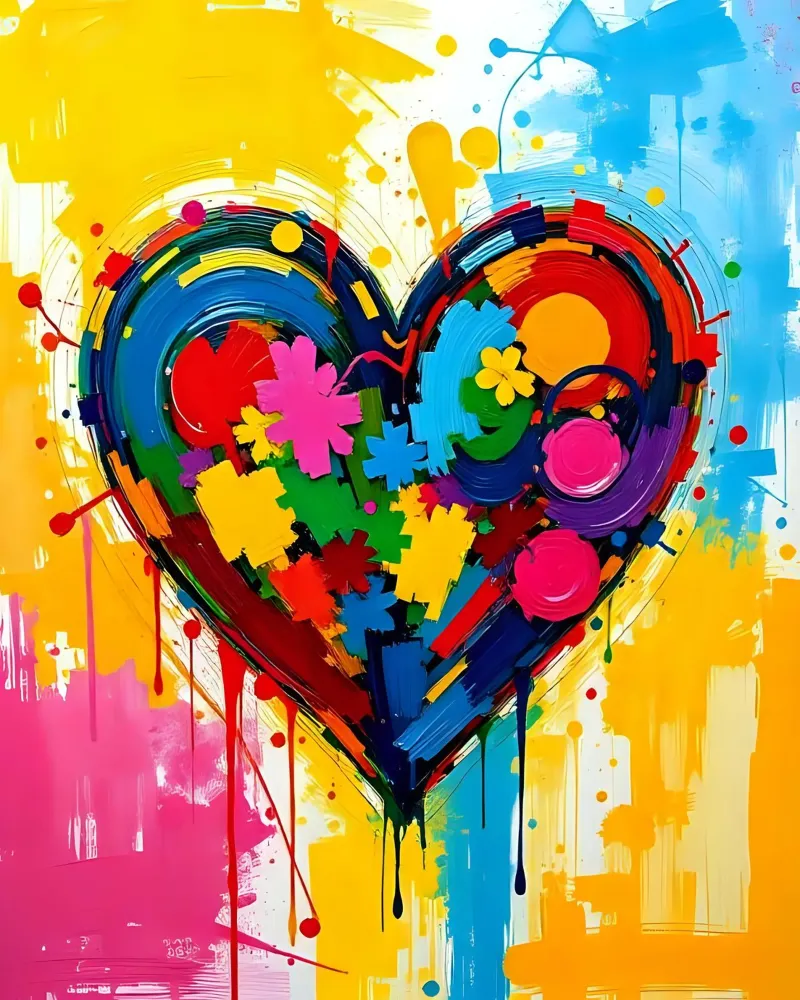 Cuore_colorato_1 pellicola backlit da Pink- und LoveArt by LK