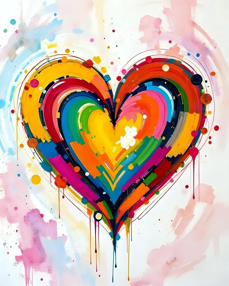 Cuore_colorato_4 pellicola backlit da Pink- und LoveArt by LK