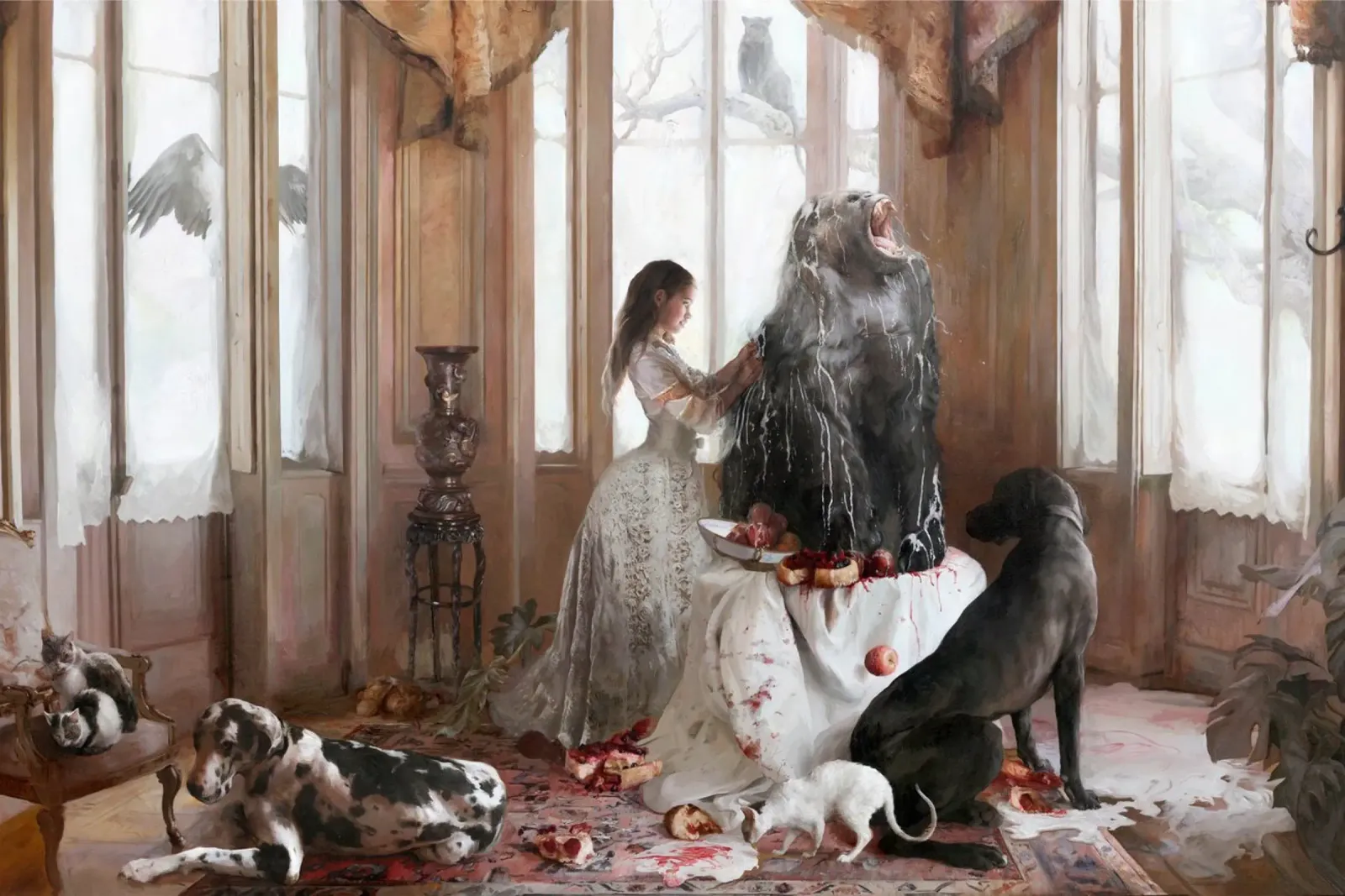 Guillermo Lorca The Healer poster con telaio in plastica da Birgitart