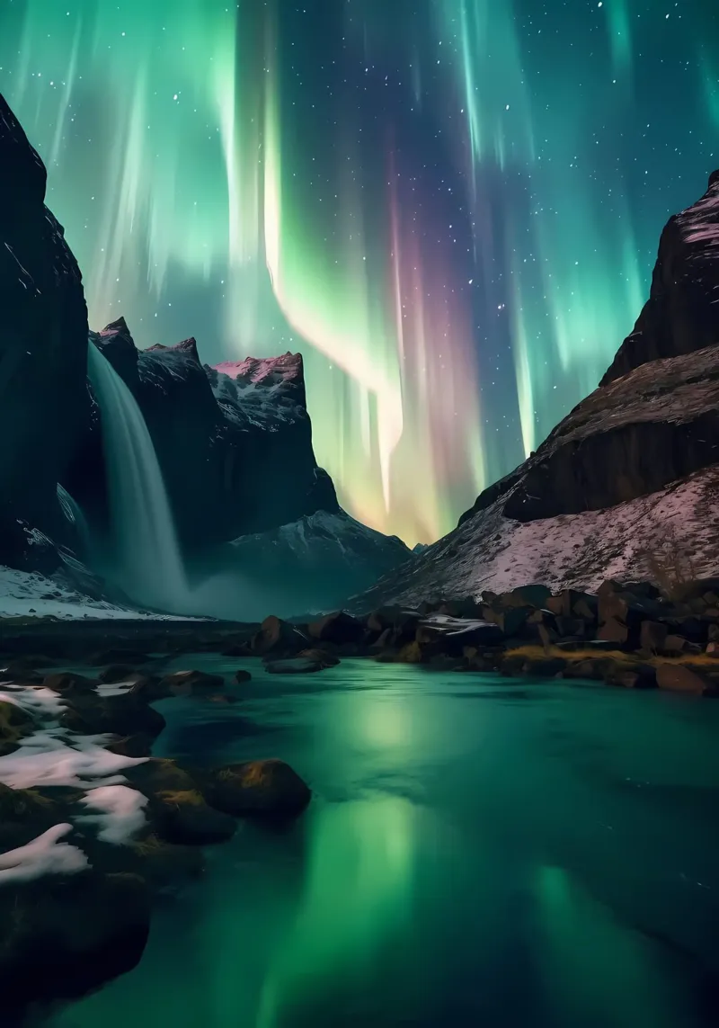 Green Aurora Borealis forex plate by Matthew Katz