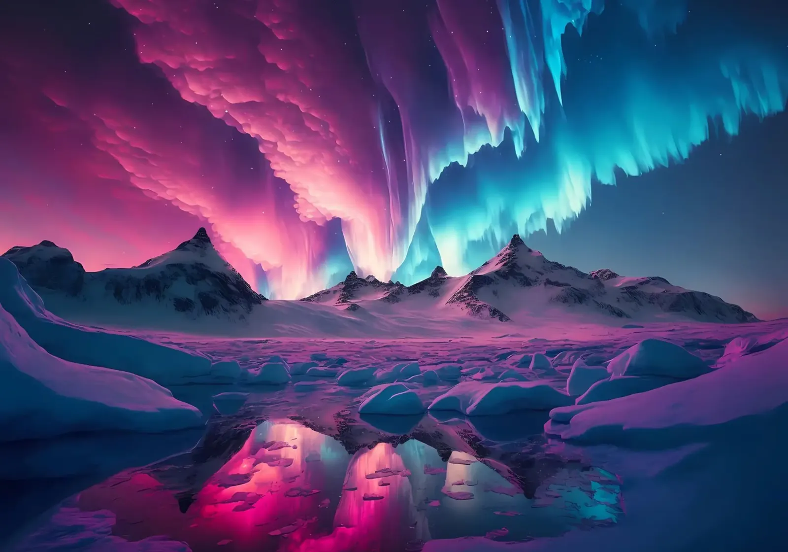 Purple Aurora Borealis pellicola backlit da Matthew Katz