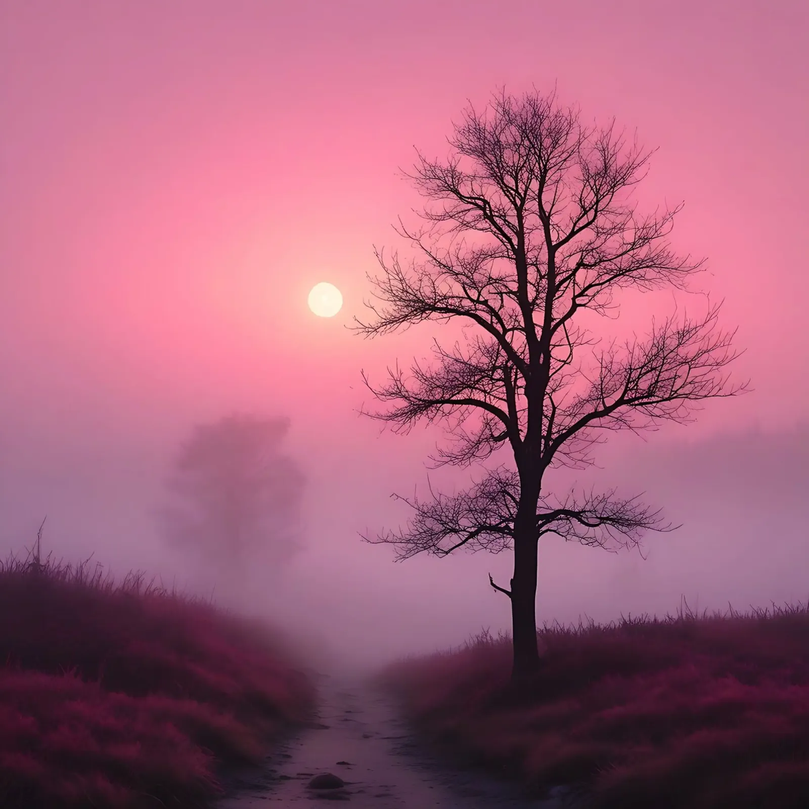 Tramonto con nebbia_1 carta hahnemühle da Pink- und LoveArt by LK
