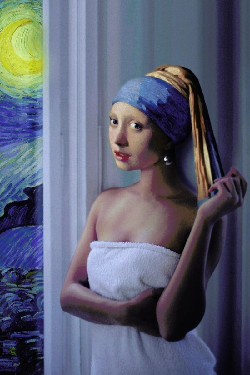 Starry Night Girl Poster von Jonas Loose