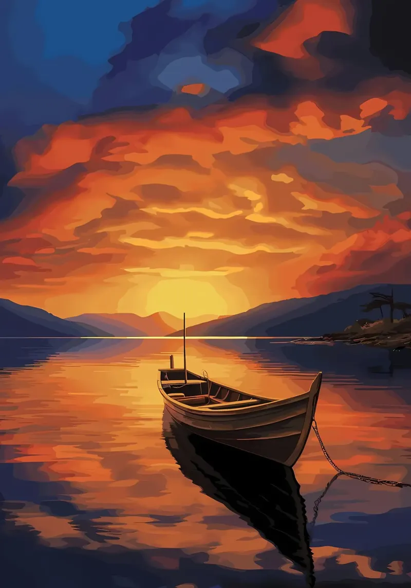 Tramonto in barca plexiglass da Bartosz Powalka