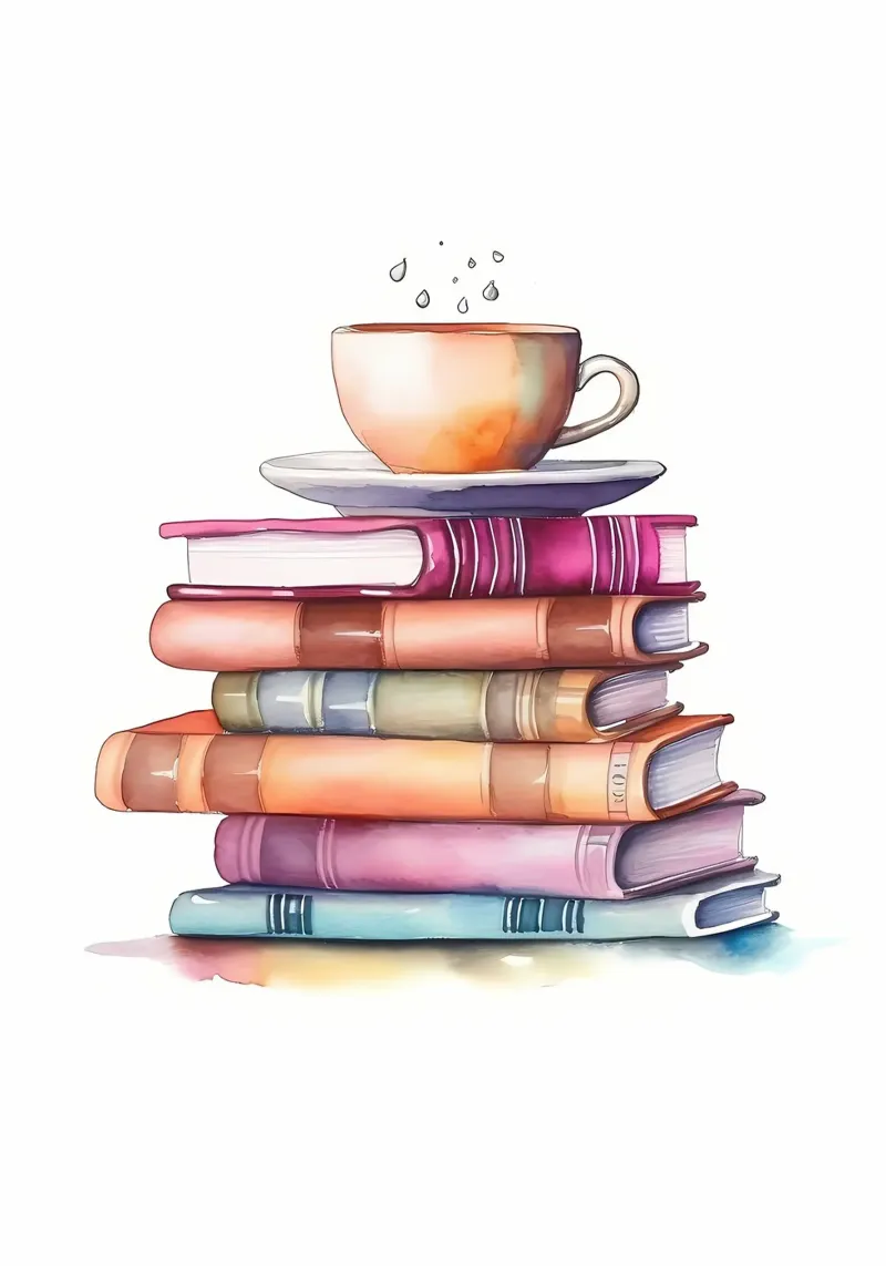 Libri sull'acquerello pellicola backlit da Aiden Garcia