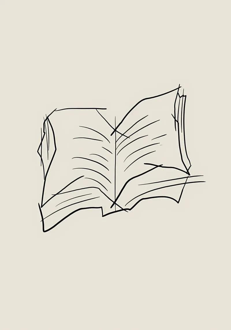 Libro Line Art metacrilato de Aiden Garcia