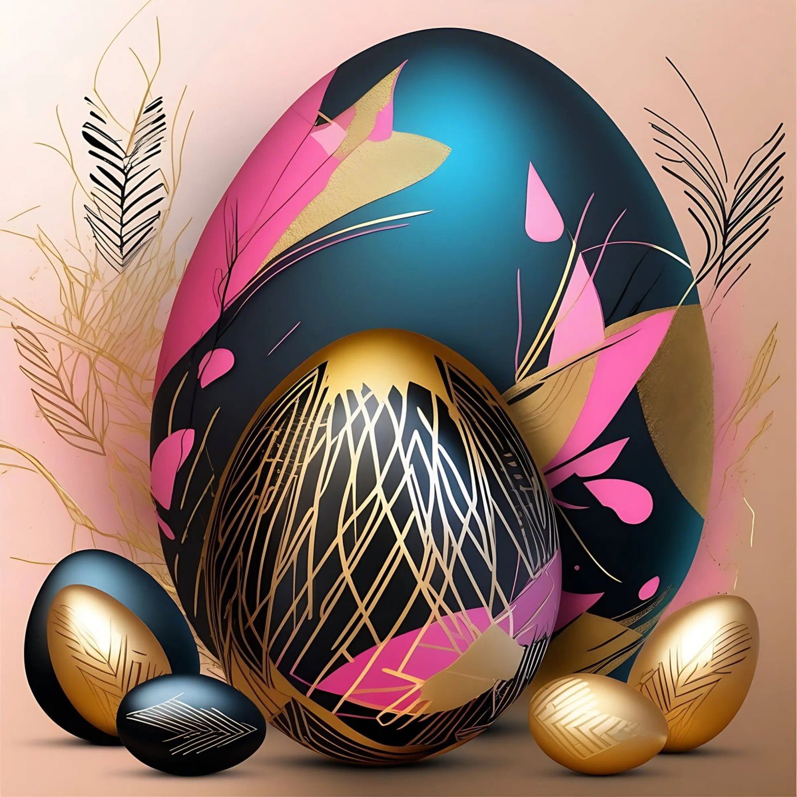 Deco_Eggs_2 poster da Pink- und LoveArt by LK