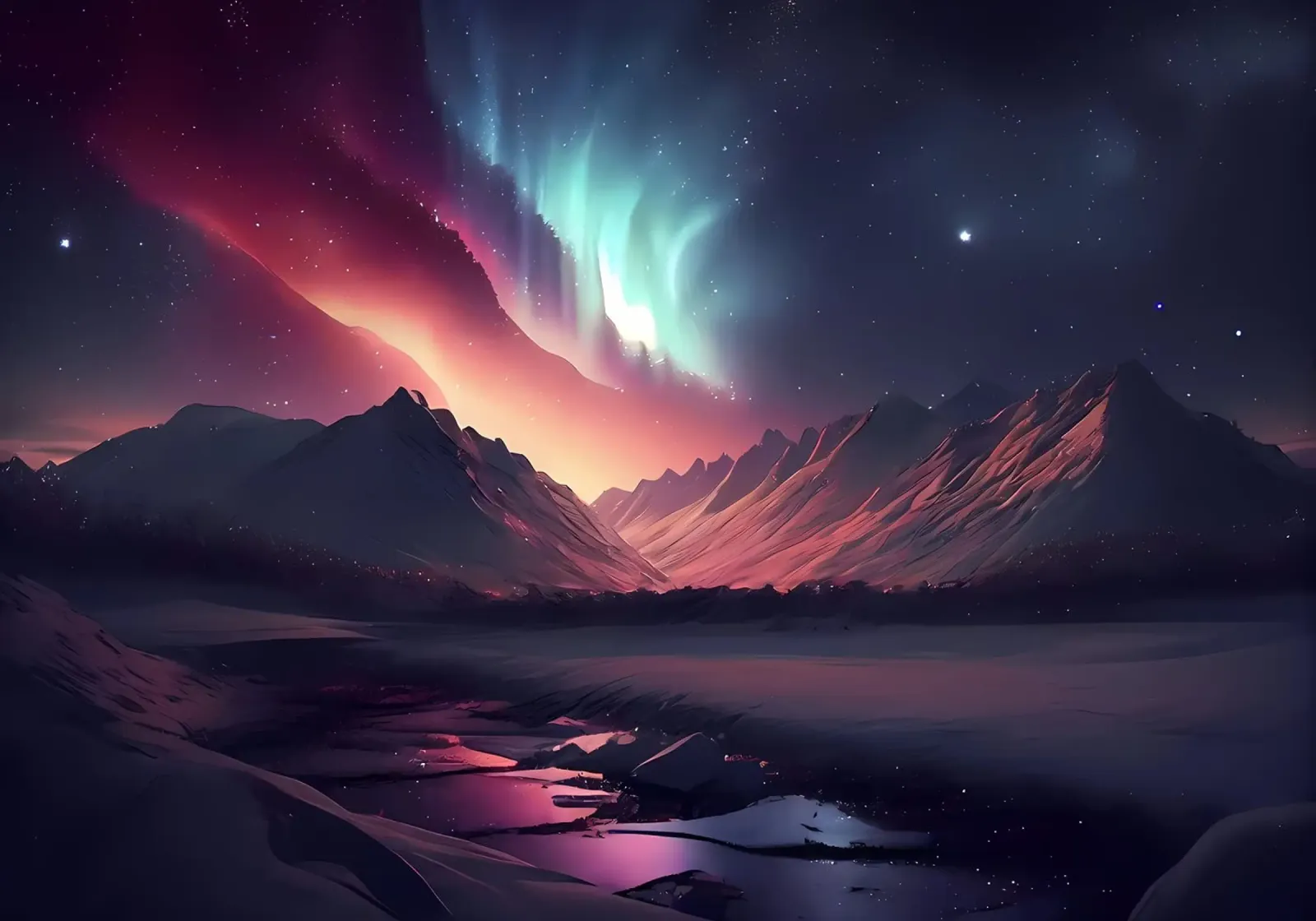 Aurora Borealis pellicola backlit da Matthew Katz