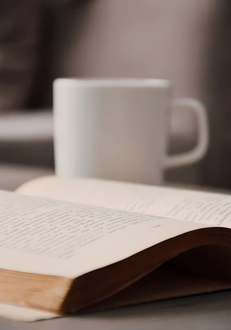 Caffè con libro tela da Aiden Garcia