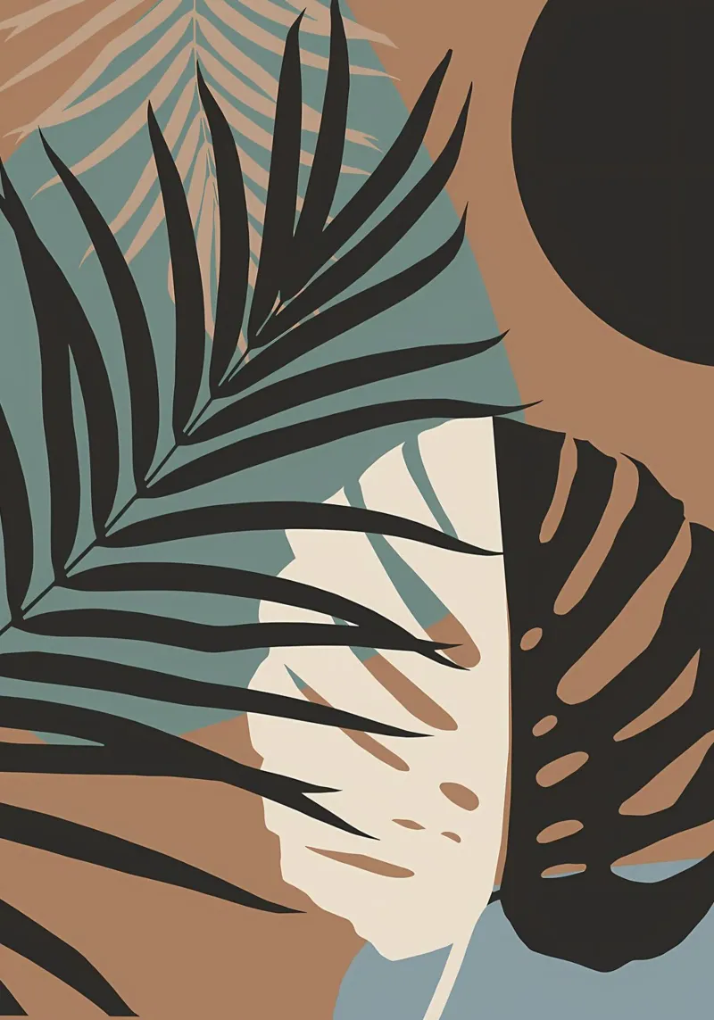 Yin Yang Monstera 4 pellicola backlit da Nicholas Campbell