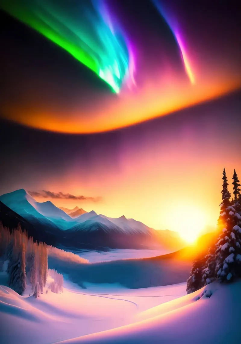 aurora northern lights hahnemühle by Matthew Katz