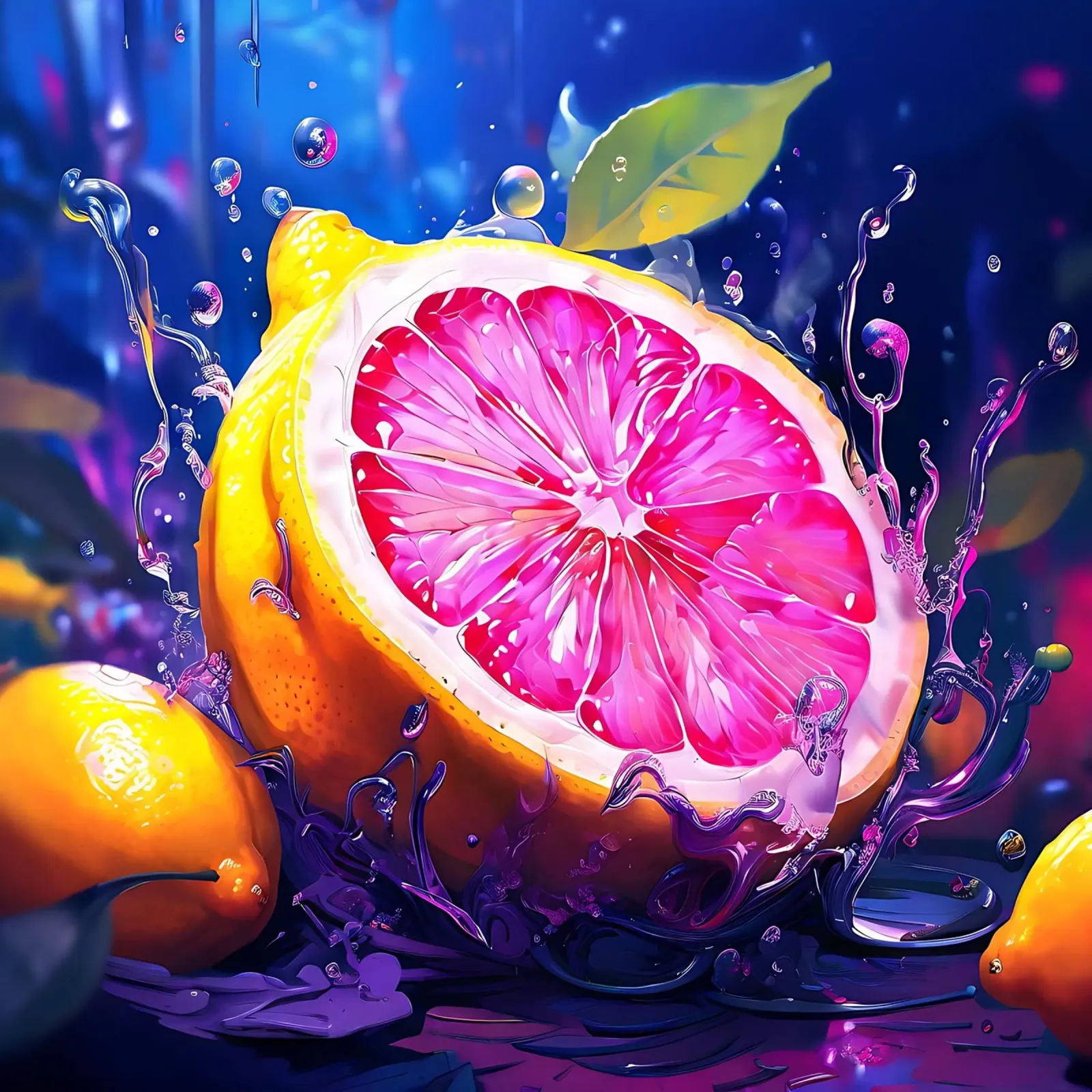 Zitrone_1 alu dibond de Pink- und LoveArt by LK