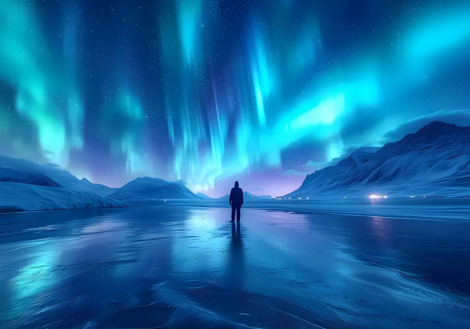 Paesaggio dell'Aurora Boreale pellicola backlit da Matthew Katz