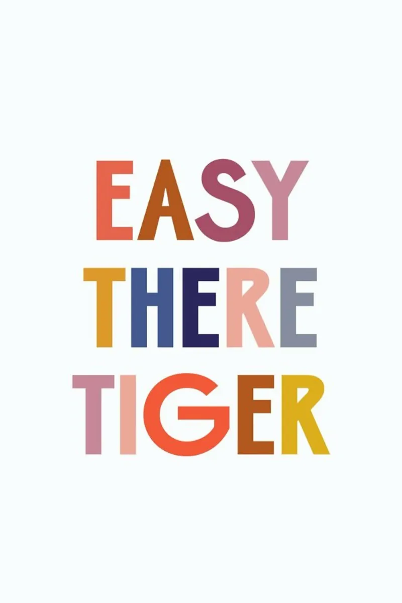 Easy There Tiger pellicola backlit da Little Flourishes