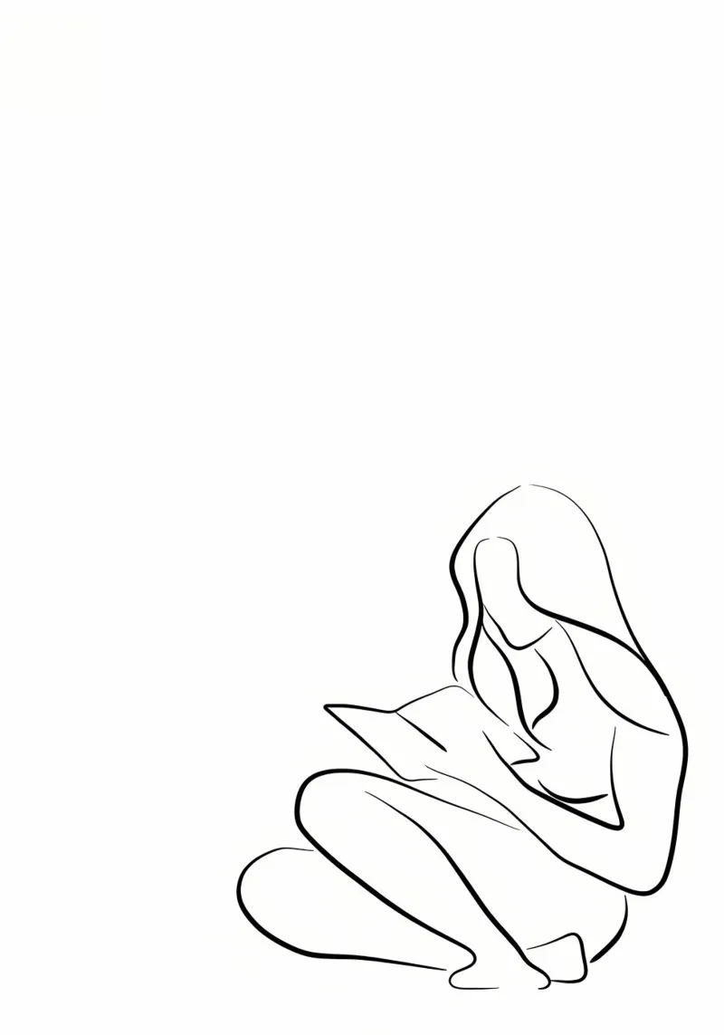 Reading Rita canvas by Aiden Garcia