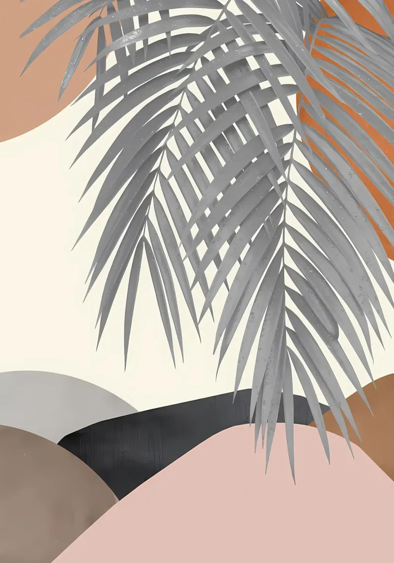 Forme astratte Palm 2 pellicola backlit da Nicholas Campbell