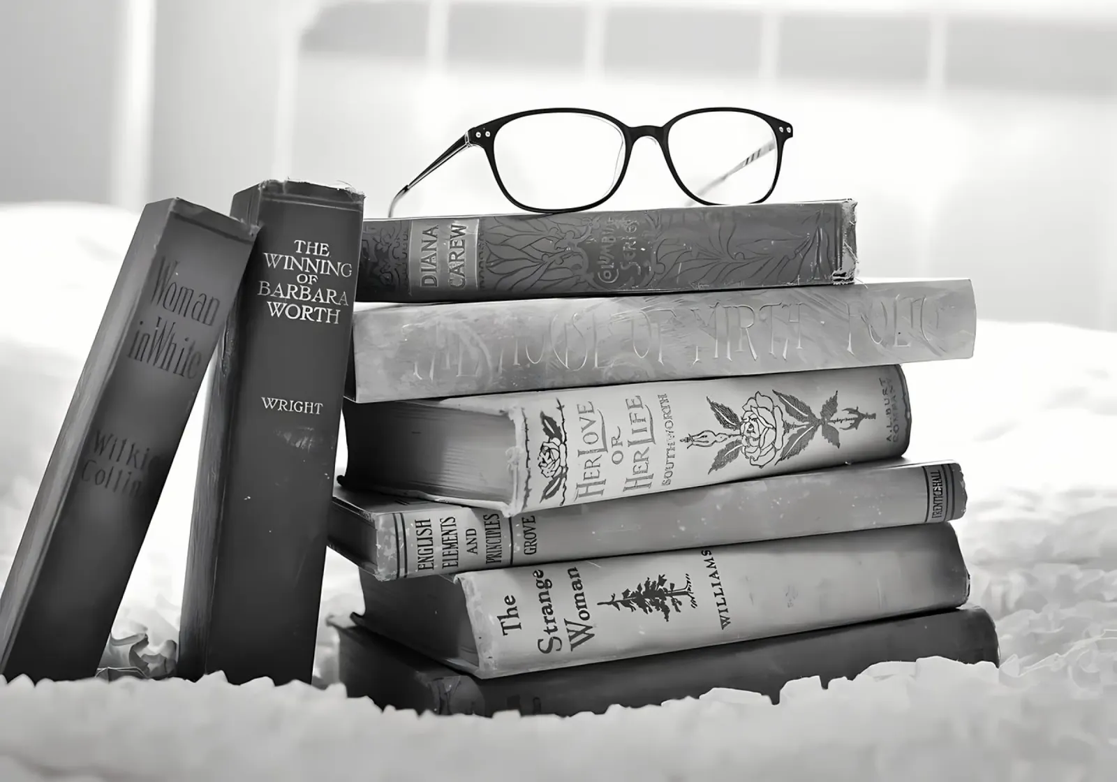 Stack of books canvas by Aiden Garcia