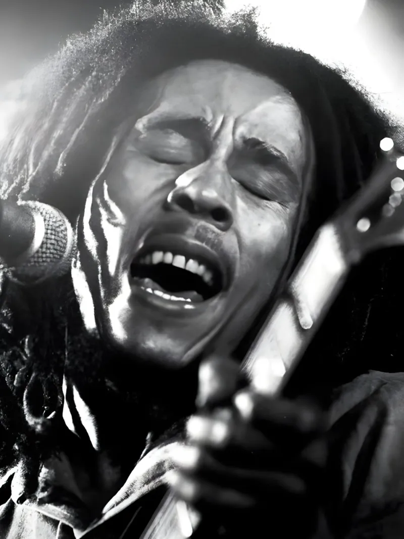 Bob Marley pellicola backlit da Low poly art