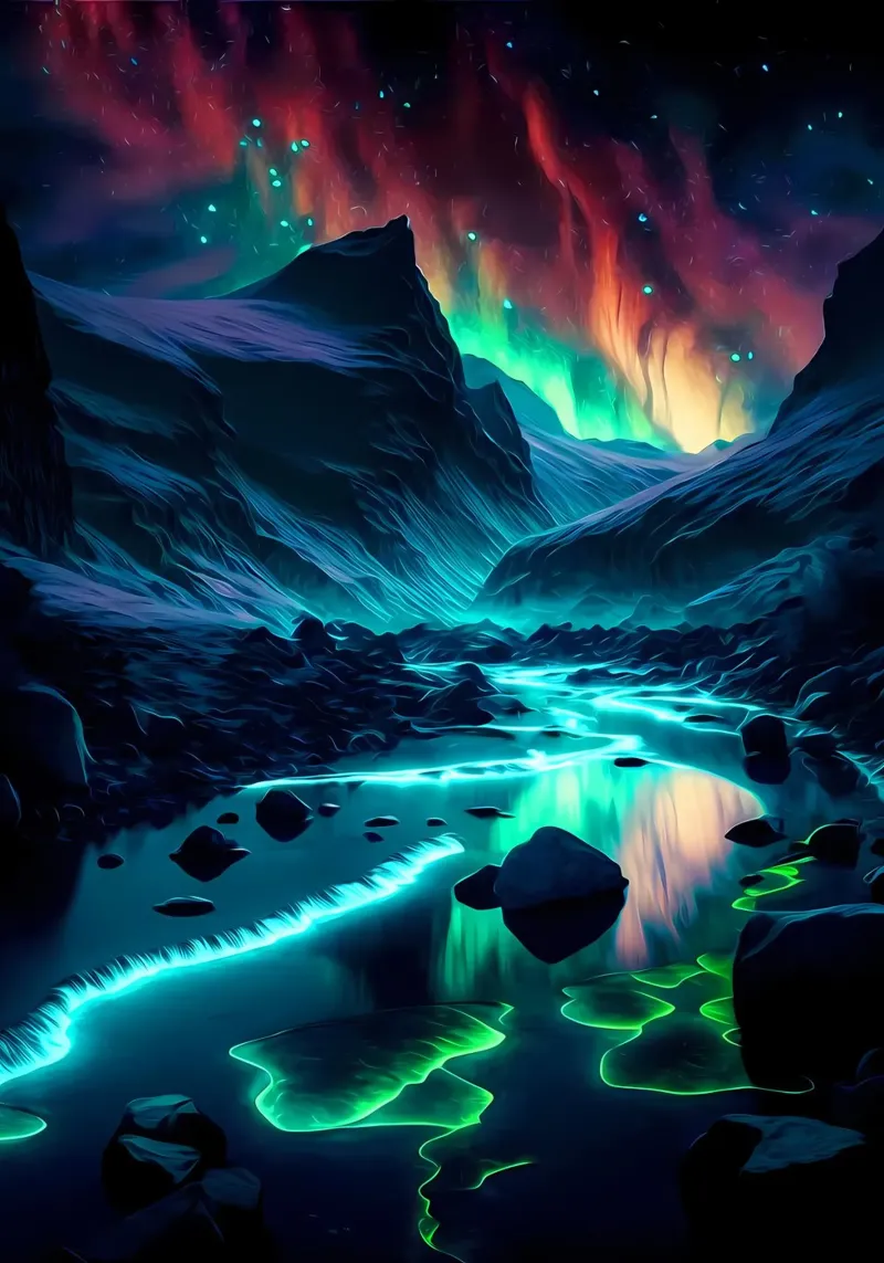 Paisaje Aurora metacrilato de Matthew Katz