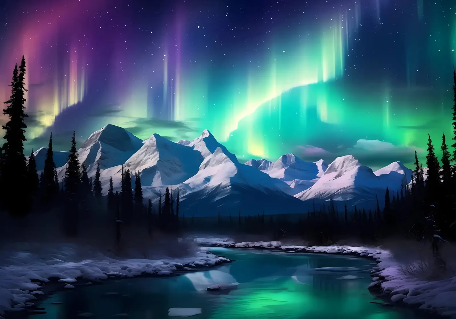 Nordlichter Aurora Hahnemühle von Matthew Katz