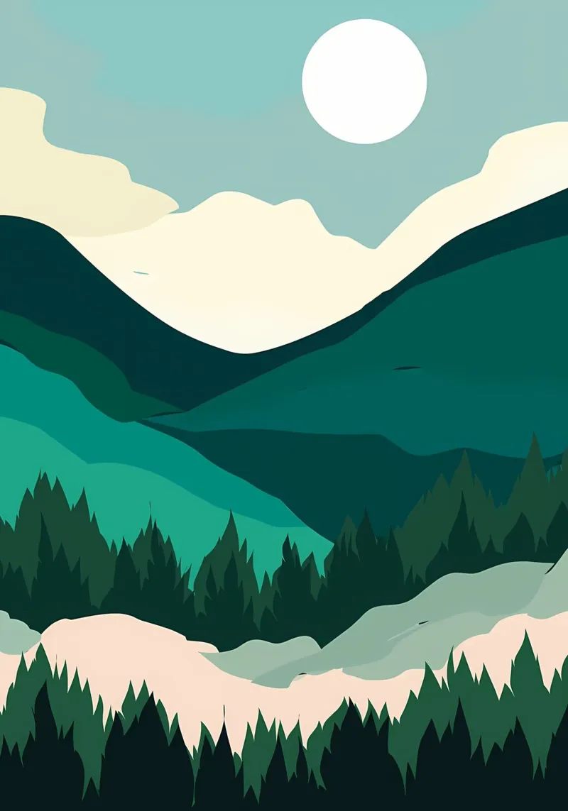 montagna verde e pianeggiante poster da Bartosz Powalka
