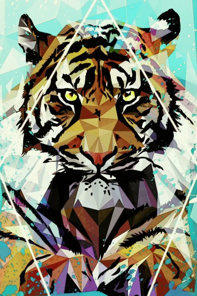 It Tiger carta hahnemühle da Mayka ienova