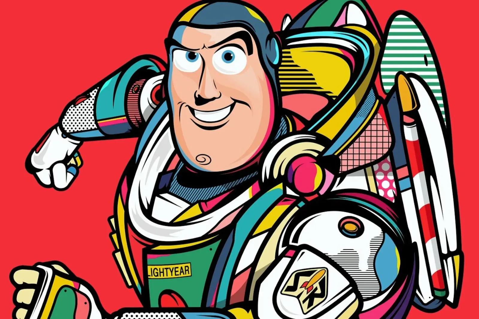 Buzz Lightyear carta hahnemühle da Van Orton Design