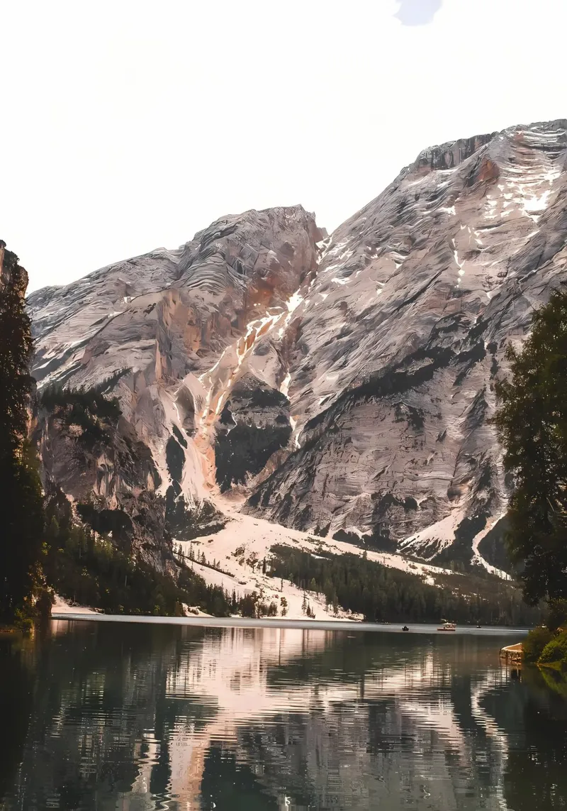 Mountain reflection lake canvas by Matthew Katz