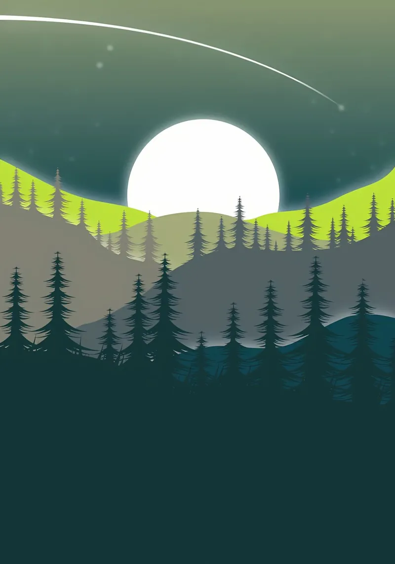 Green Landscape canvas by Bartosz Powalka